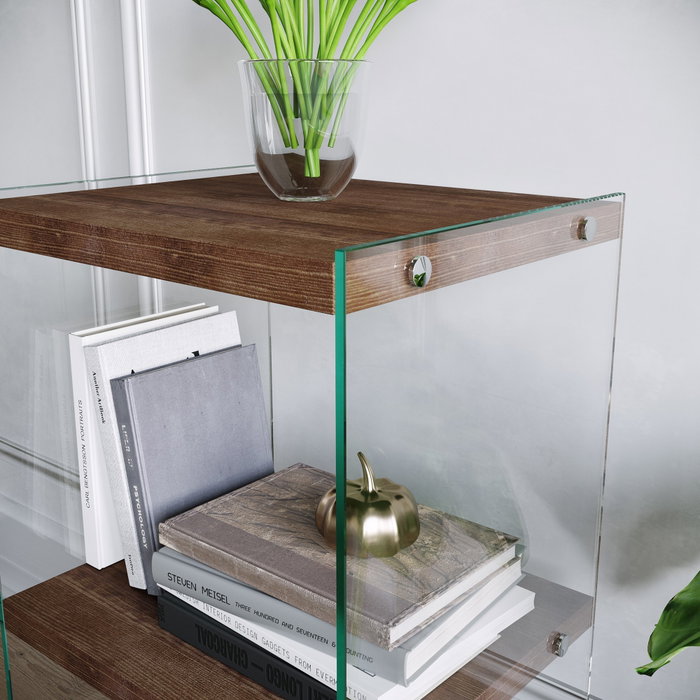 Hanah Home R300 Estantería de Nogal